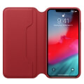 apple mrx32 iphone xs max leather folio book case productred extra photo 1