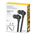 platinet pm1074b in ear bluetooth earphones hoop mic micro sd reader black extra photo 2
