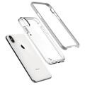 spigen neo hybrid back cover case crystal for apple iphone x xs satin silver extra photo 1