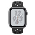 apple watch 4 nike mu6l2 44mm gps space grey aluminum case with dark gray black nike sport band extra photo 1