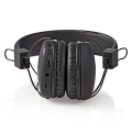 nedis hpbt1100bk wireless bluetooth on ear headset foldable black extra photo 3