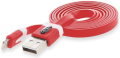 savio cl 74 usb m lightning m 8 pin cable ios8 for iphone 5 6 1m red extra photo 1
