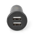 nedis cchau480abk car charger dual usb a 48a black extra photo 1