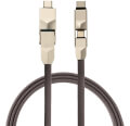 4smarts 6in1 cable combocord 1m fabric grey extra photo 1