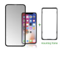 4smarts second glass curved colour frame easy assist for apple iphone xr black extra photo 1