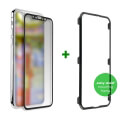 4smarts second glass curved colour frame easy assist for apple iphone xs max black extra photo 1