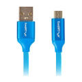 lanberg premium cable usb qc 30 micro bm am 20 05m blue extra photo 1
