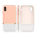 spigen la manon jupe back cover case for apple iphone x xs milk peach extra photo 1