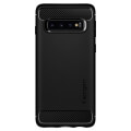spigen rugged armor back cover case for samsung galaxy s10 plus matte black extra photo 2