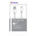 verbatim 48862 micro usb stainless steel sync charge cable 1m silver extra photo 3