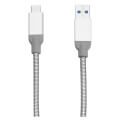 verbatim 48868 usb c 31 gen 2 to usb a sync charge cable 03m silver extra photo 1
