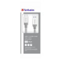 verbatim 48868 usb c 31 gen 2 to usb a sync charge cable 03m silver extra photo 3