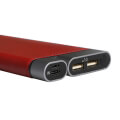 puridea powerbank leather 13000mah fast charge type c red extra photo 1