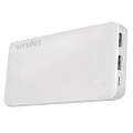 logilink pa0190 mobile power bank 10000mah 2x usb white extra photo 1