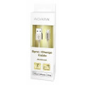 adata amfial 100cmk cgd sync charge lightning cable golden extra photo 1
