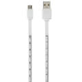 hama 12326 micro usb cable with measuring tape imprint 1m white extra photo 1