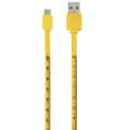 hama 12328 usb c cable with measuring tape imprint 1m yellow extra photo 1