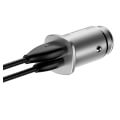 baseus universal car charger usb a type c multi charging silver extra photo 2