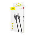 baseus cable cafule type c 3a 05m grey black extra photo 2