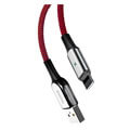 baseus cable x type lightning 8 pin 24a 1m red extra photo 1
