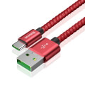 baseus cable double fast usb for type c 5a red 1m extra photo 1