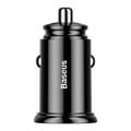 baseus universal car charger dual qc 30 30w black extra photo 1