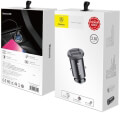 baseus universal car charger grain 2x usb 31a black extra photo 1