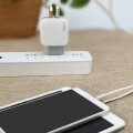 baseus universal wall charger letour 2x usb white grey extra photo 1