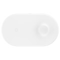baseus wireless charger smart 2in1 white extra photo 1
