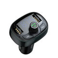 baseus transmitter fm t type s 09 bluetooth mp3 car kit charger black extra photo 1