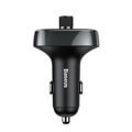 baseus transmitter fm t type s 09 bluetooth mp3 car kit charger black extra photo 3