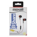 maxell eb share in ear handsfree red extra photo 3
