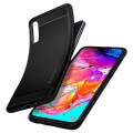 spigen rugged armor back cover case for samsung galaxy a70 black extra photo 2