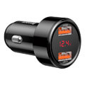 baseus car charger magic pps qc 30 2x usb 45w black extra photo 3