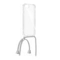 forcell cord neck strap back cover case for apple iphone xr white extra photo 1