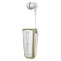 ipro rh219s stereo bluetooth headset retractable white gold extra photo 2