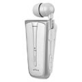 ipro rh219s stereo bluetooth headset retractable white silver extra photo 1