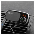 akai fmt 16bt magnetic phone mount fm transmitter and bt handsfree car kit extra photo 5