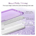 esr makeup glitter back cover case for apple iphone 11 61 purple extra photo 1