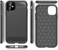 forcell carbon back cover case for apple iphone 11 61 black extra photo 1
