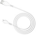 hoco cable usb cool power charging data cable for micro usb 1m white extra photo 1