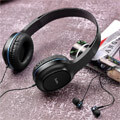 hoco headphones w24 enlighten headphones with mic set blue extra photo 1