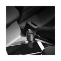 hoco car charger smart vehicle mounted bluetooth fm launcher e19 metal grey extra photo 4