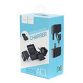 hoco travel charger universal convertel eu us uk au ac1 black extra photo 3