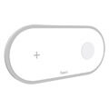 hoco wireless charger cw20 wisdom qi 2 in 1 mobile smartwatch 2a 10w white extra photo 1