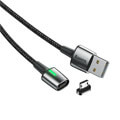 baseus cable zinc magnetic micro usb 15a 2m black extra photo 1