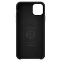 spigen silicone fit back cover case for apple iphone 11 61 black extra photo 1