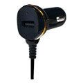 logilink pa0147 usb car charger 2 port with micro usb cable black extra photo 1