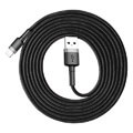 baseus cafule cable usb for lightning 15a 2m grey black extra photo 1