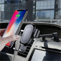 baseus car holder heukji wireless charger gravity car mount black extra photo 3